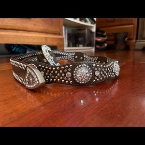 Western bling belt